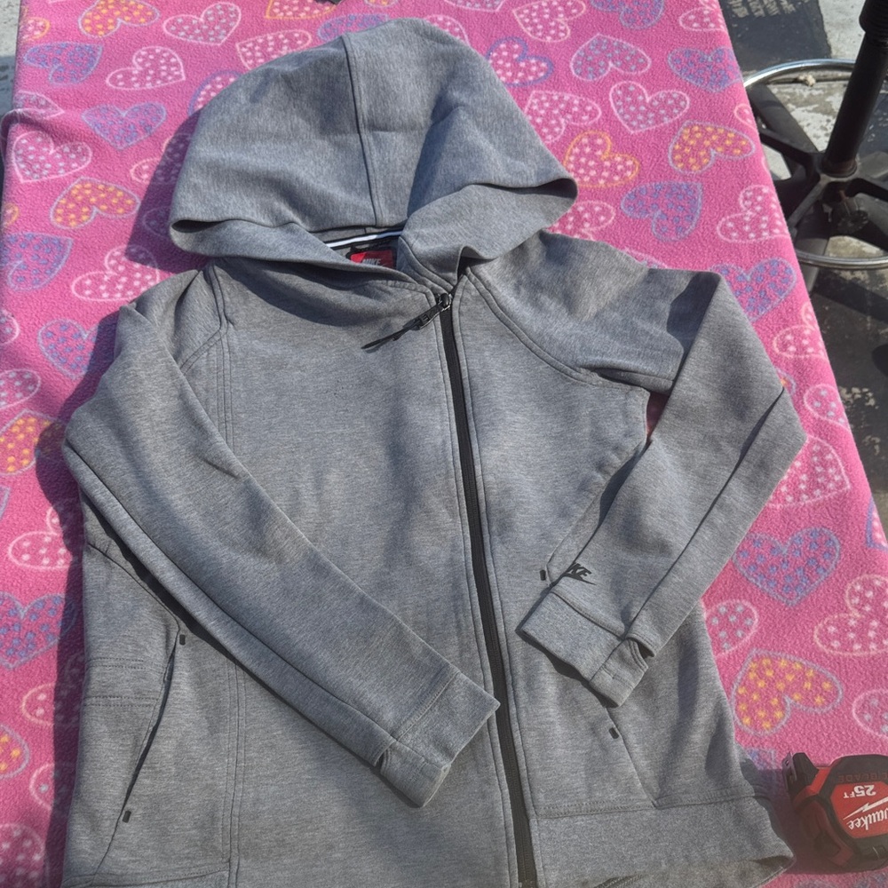 Nike Women's Gray Full-Zip Hoodie